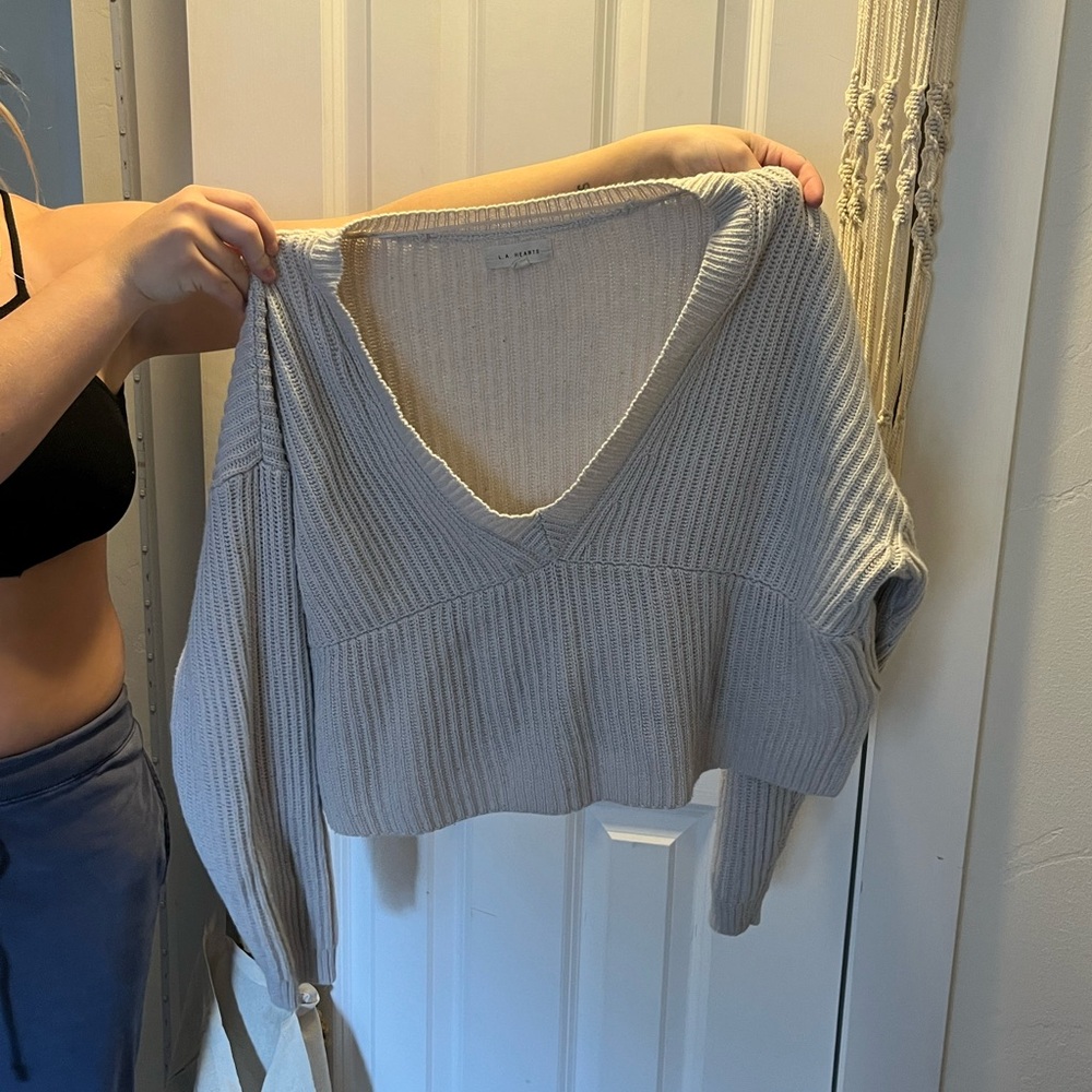 Off white knit sweater